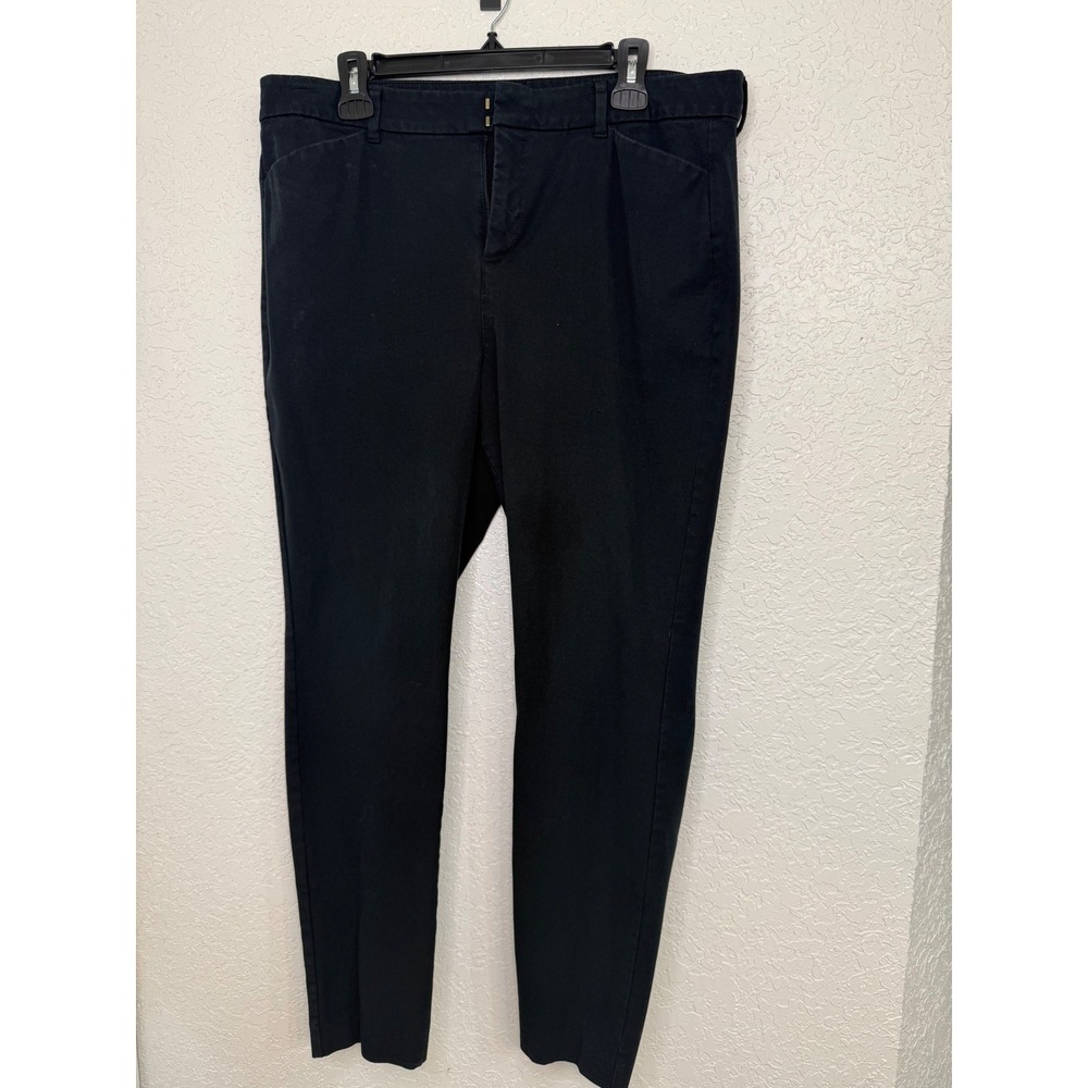 Old Navy Pixie High Rise Black Pants 16 Secret Slim Pockets Ankle Trousers